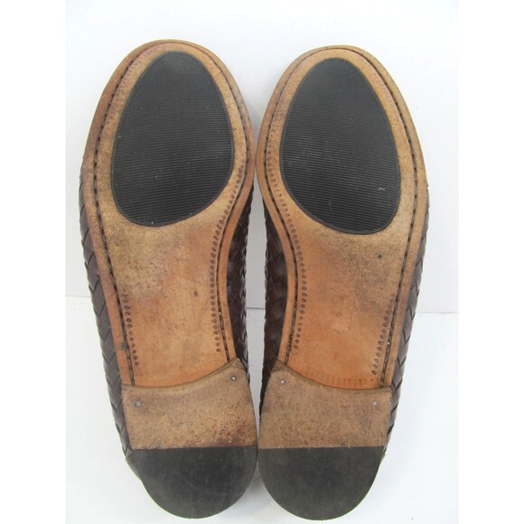 Allen Edmonds Tobago Mens Brown Leather Woven Tassel Loafers Size US 10.5 D main image 4